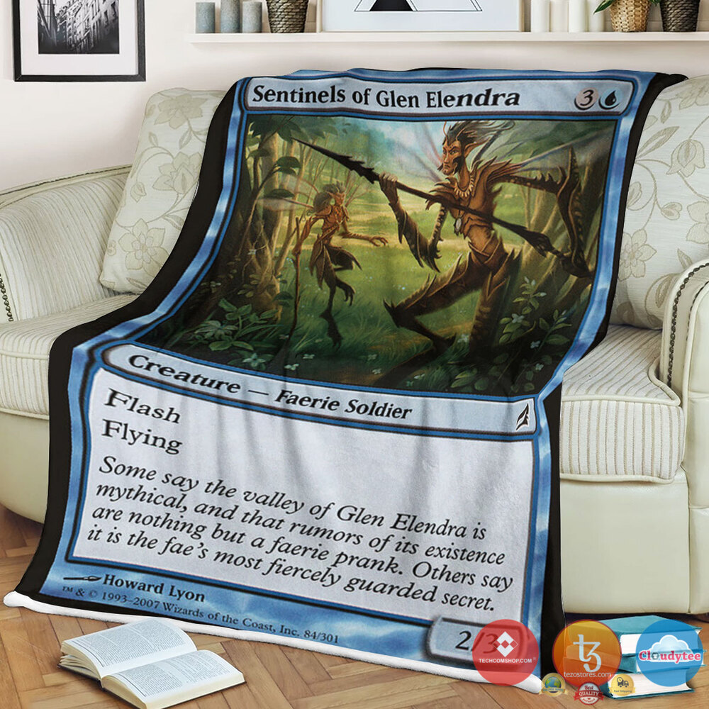 Lorwyn 84 Sentinels Of Glen Elendra Blanket