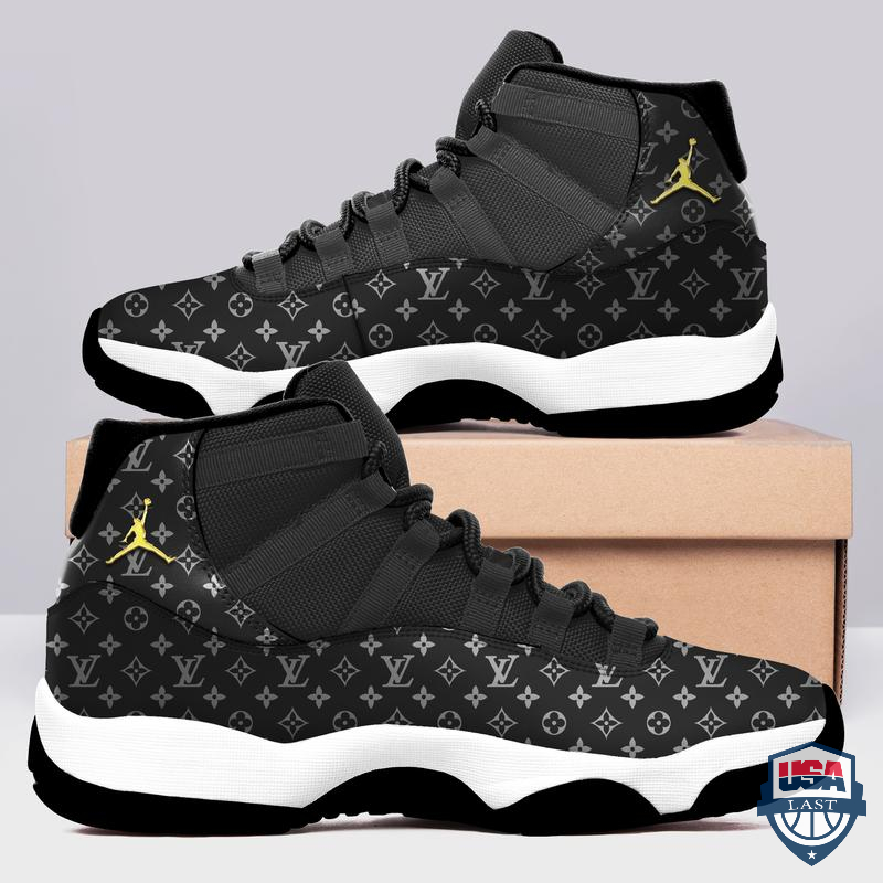 Louis Vuitton Air Jordan 11 Shoes Sneaker Ver Black