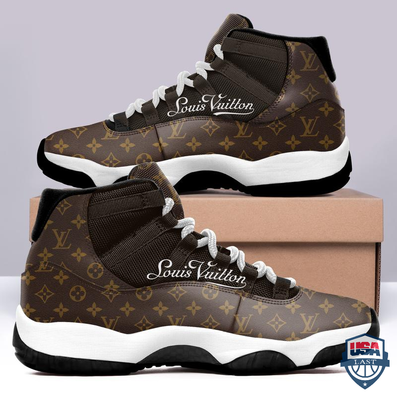 Louis Vuitton Air Jordan 11 Sneaker Brown Version