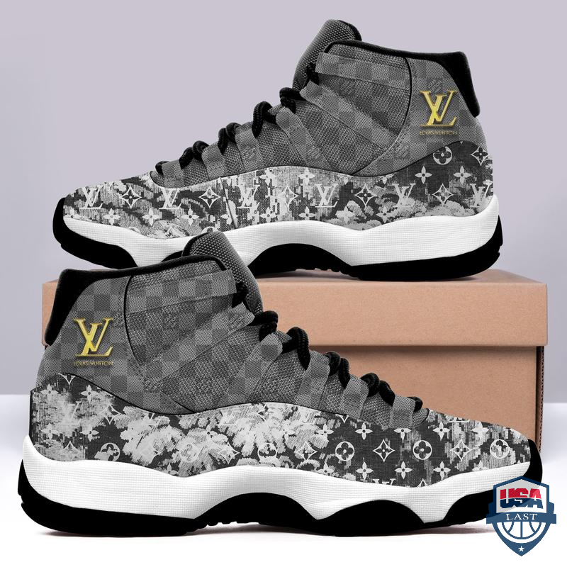 Louis Vuitton Bleached Air Jordan 11 Shoes Sneaker