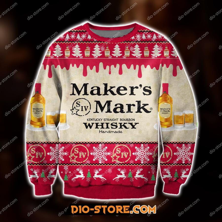 Maker’s Mark Whiskey Christmas Sweater