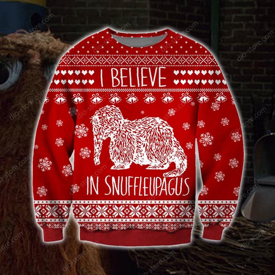 Mr. Snuffleupagus red Christmas Sweater