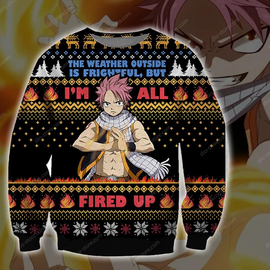 Natsu Dragneel I’m all fired up Christmas Sweater