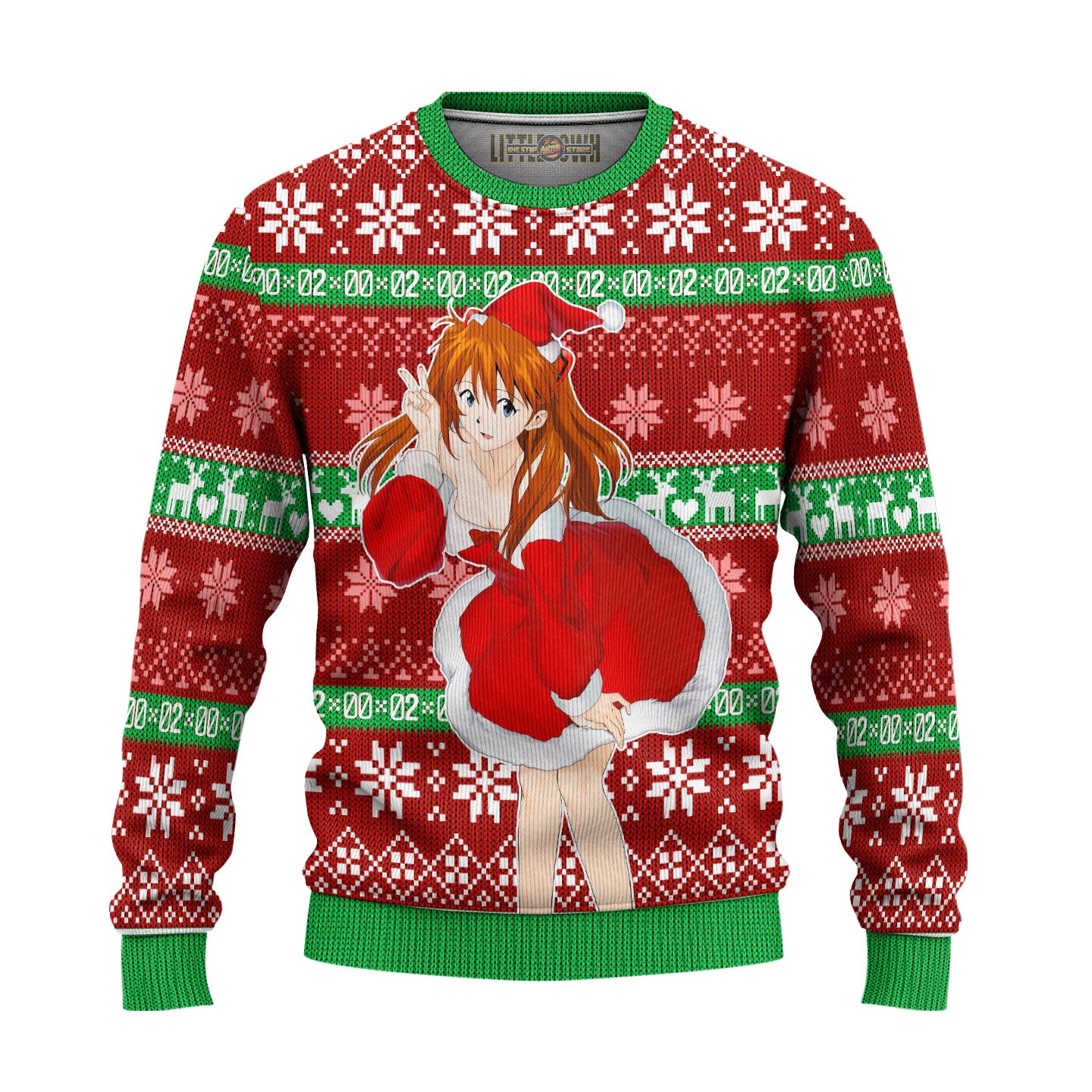 Asuka Langley Sohryu Anime Ugly Christmas Sweater Custom Neon Genesis Evangelion Gift For Fans