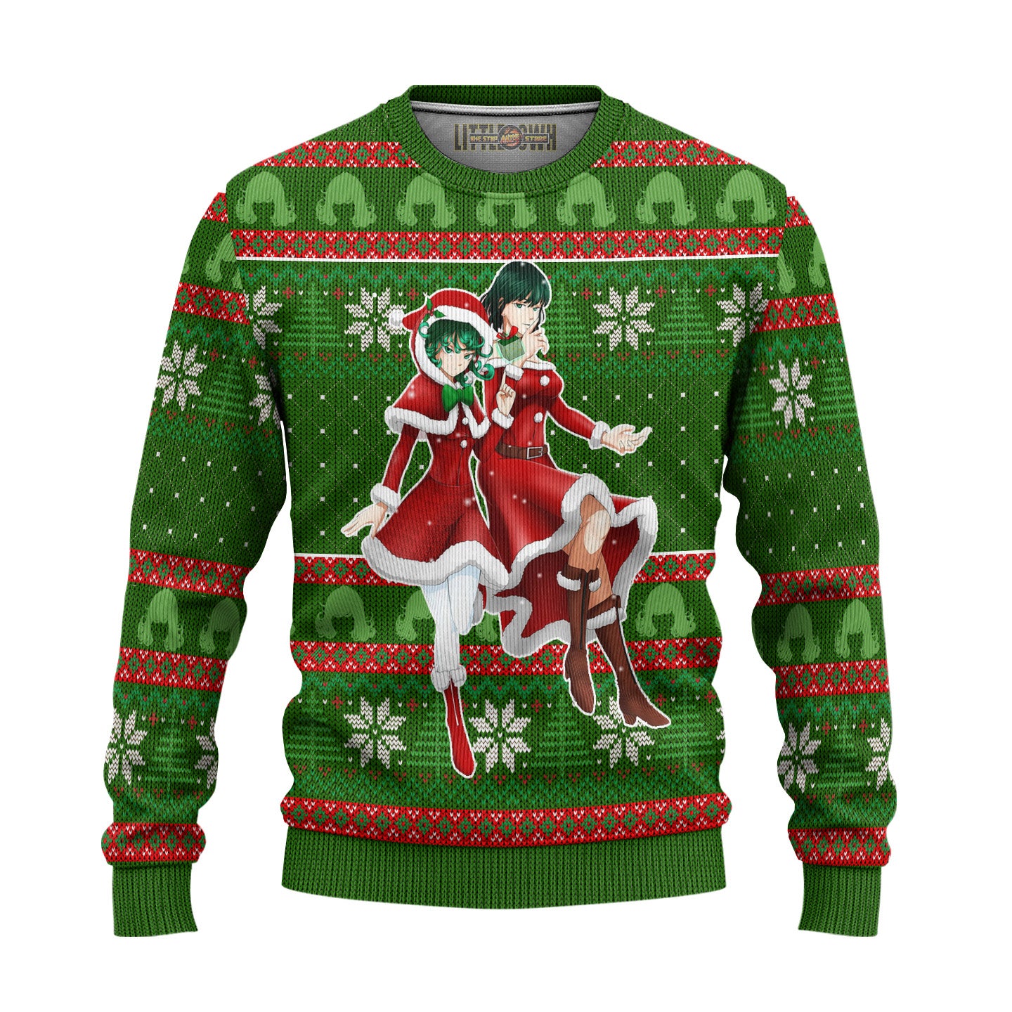 Fubuki x Tatsumaki Anime Ugly Christmas Sweater Custom One Punch Man Gift For Fans