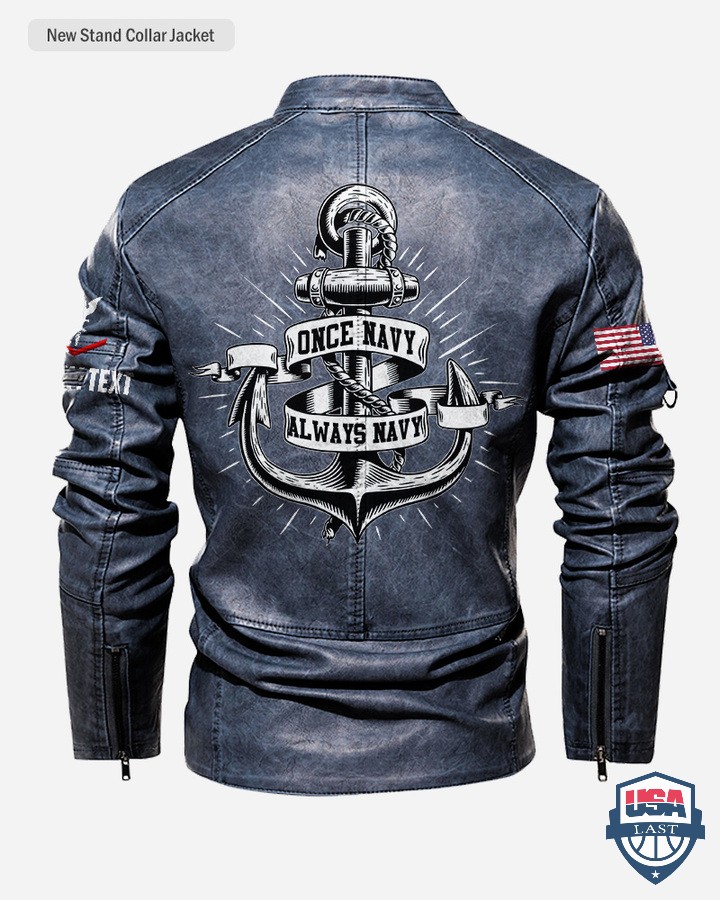 Personalized-Once-Navy-Always-Navy-Stand-Collar-Leather-Jacket-2.jpg