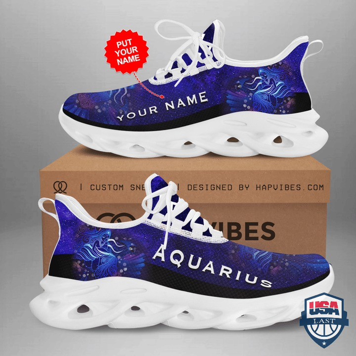 Personalized Zodiac Aquarius Custom Max Soul Sneaker Shoes