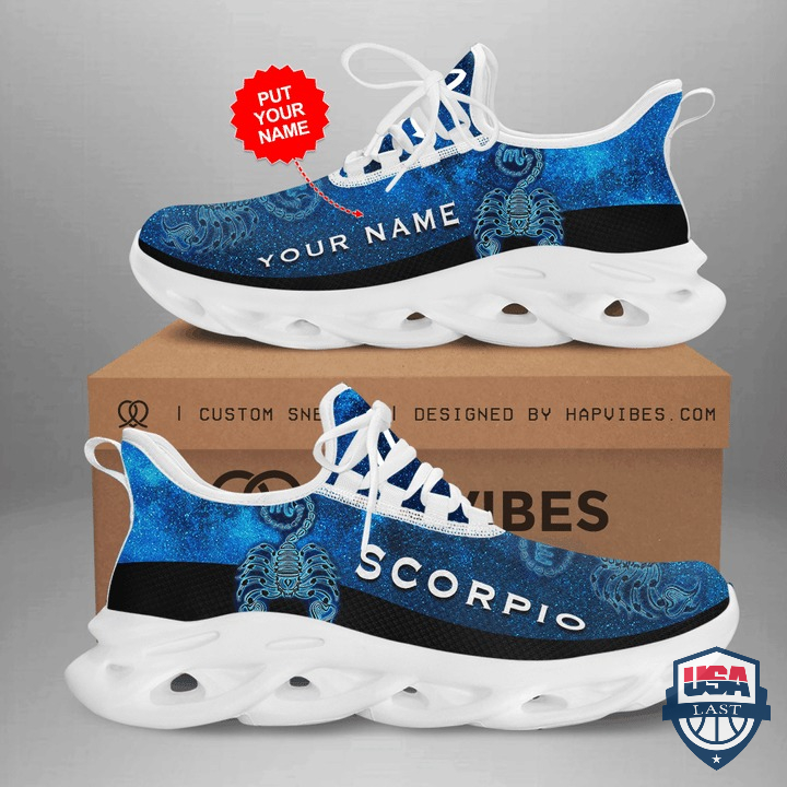 Personalized Zodiac Scorpio Custom Max Soul Sneaker Shoes