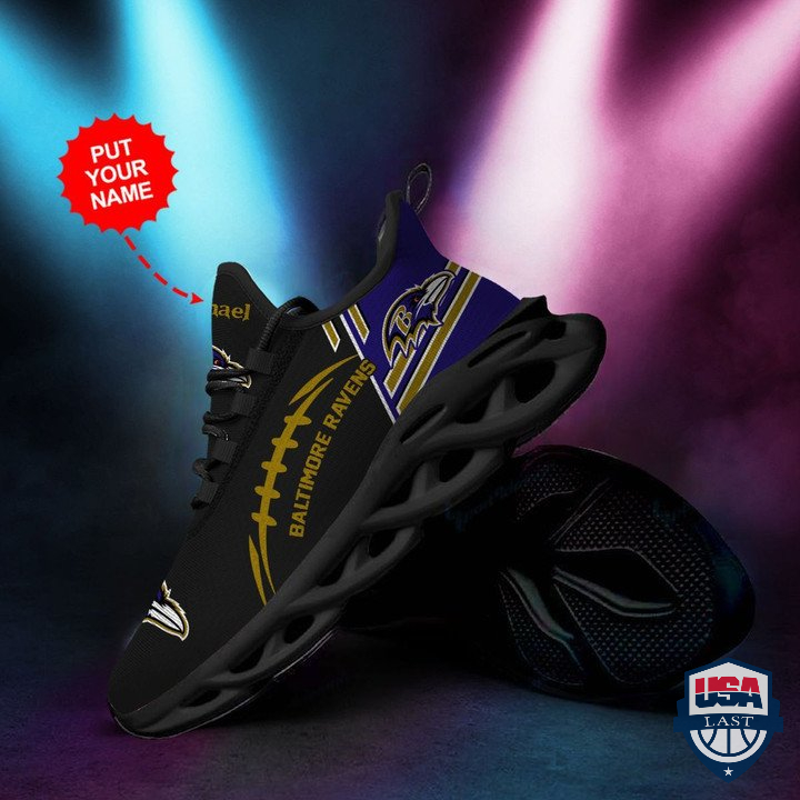Personalzied Baltimore Ravens Football Team Max Soul Sneaker 49