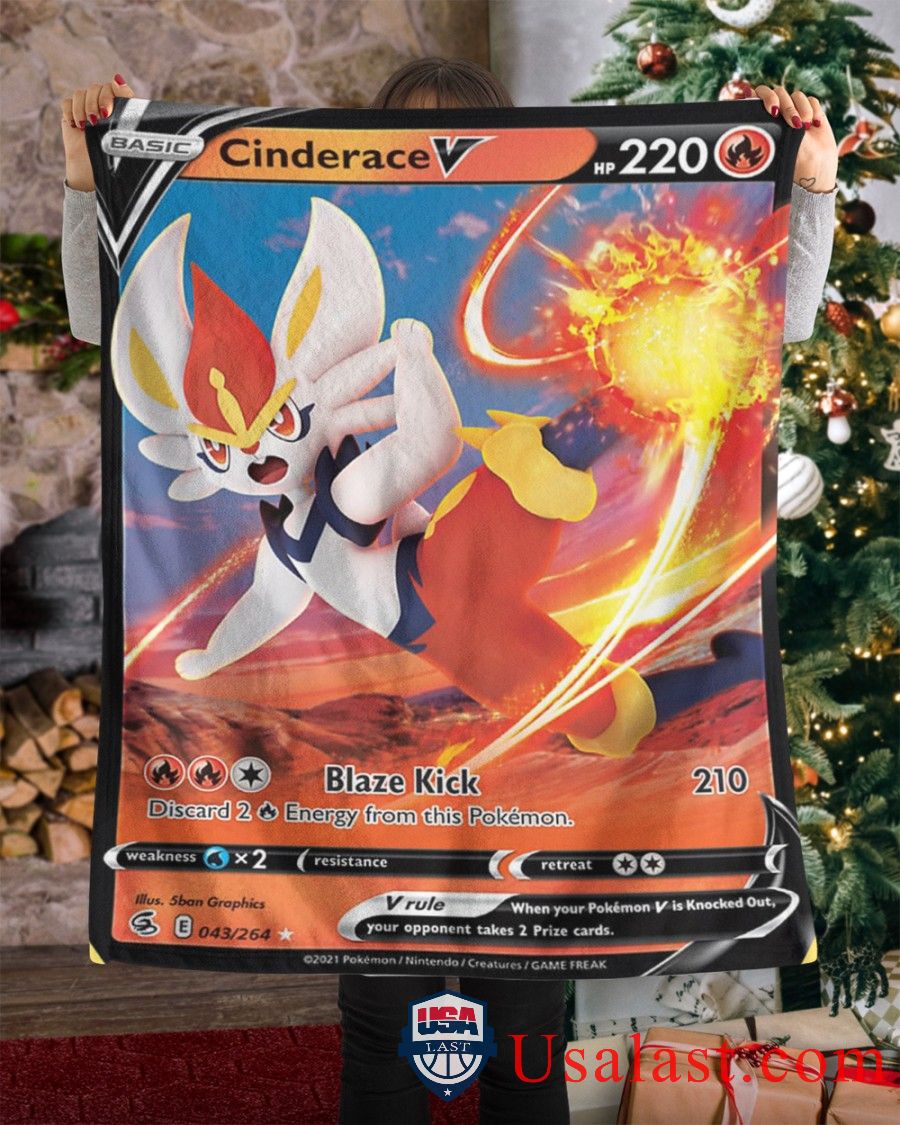 Pokemon Cinderace V Fusion Strike Blanket