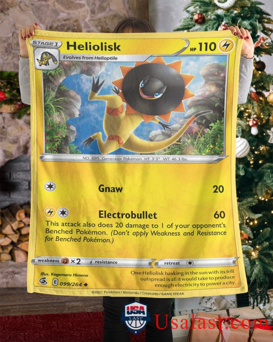 Pokemon Heliolisk Fusion Strike Soft Blanket