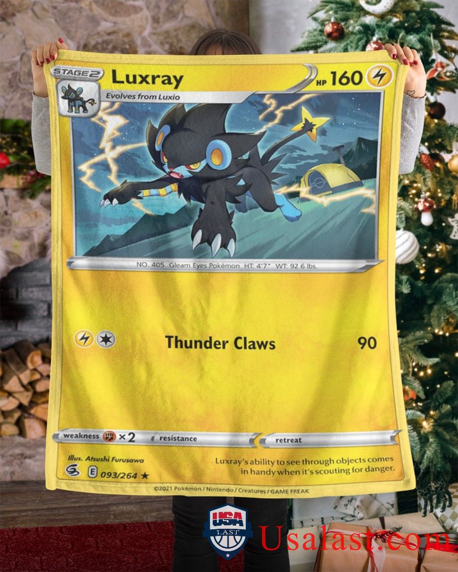 Pokemon Luxray Fusion Strike Soft Blanket