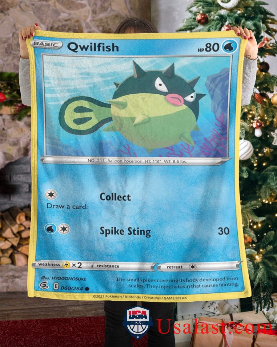 Pokemon Qwilfish Fusion Strike Blanket