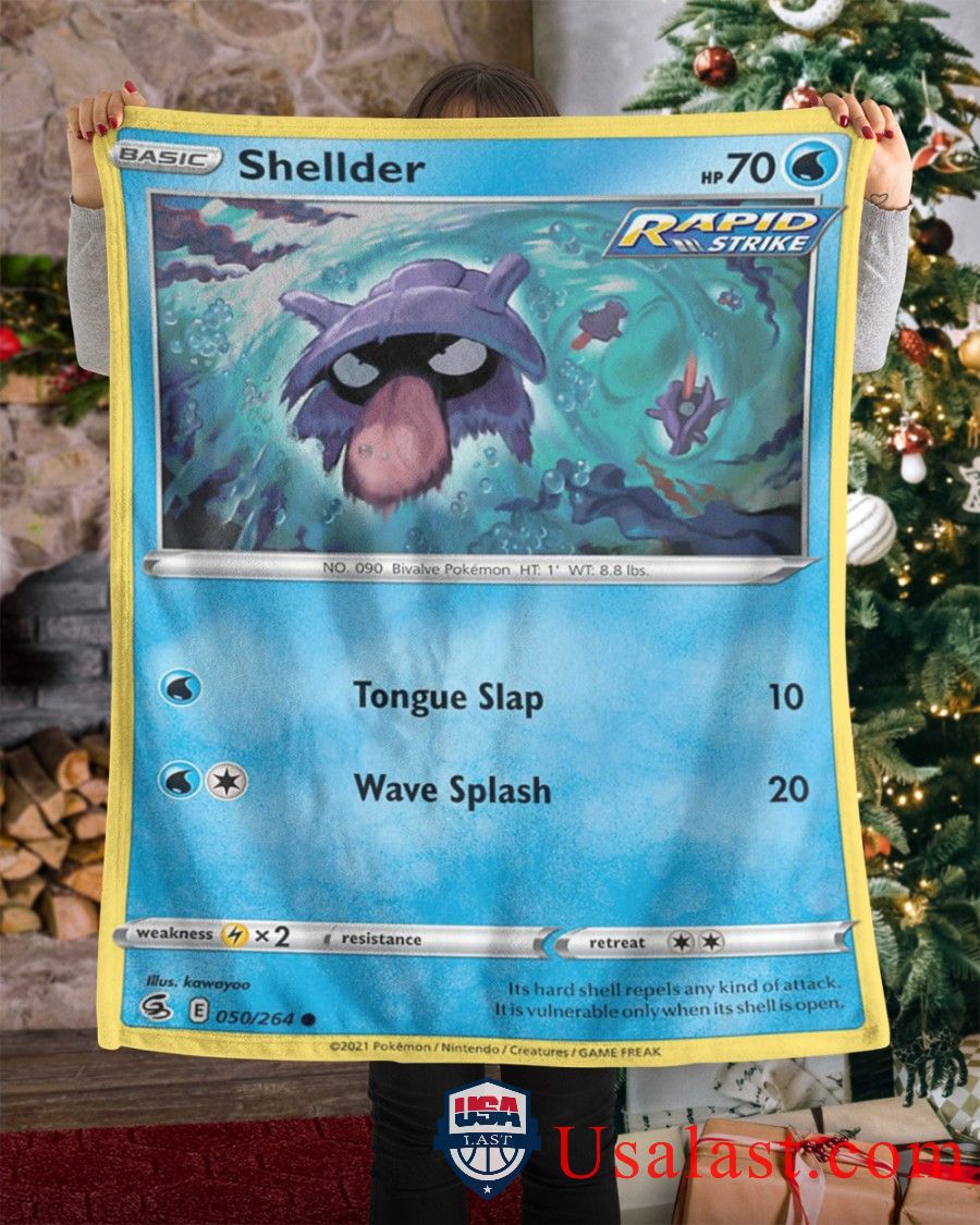 Pokemon Shellder Rapid Strike Blanket