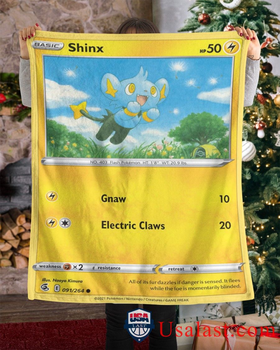 Pokemon Shinx Fusion Strike Soft Blanket