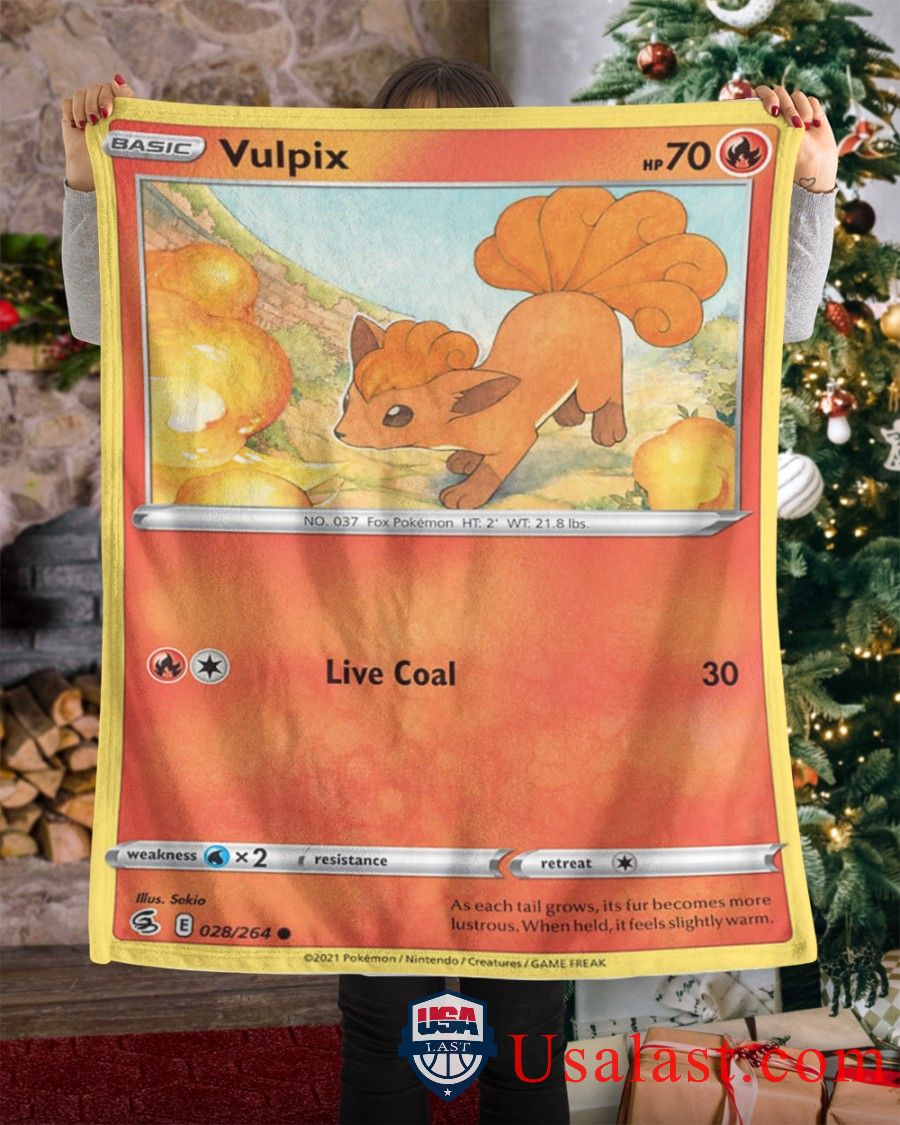 Pokemon Vulpix Live Coal Fusion Strike Blanket