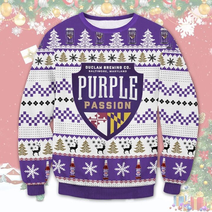 Purple Passion Duclaw Brewing Ugly Christmas Sweater