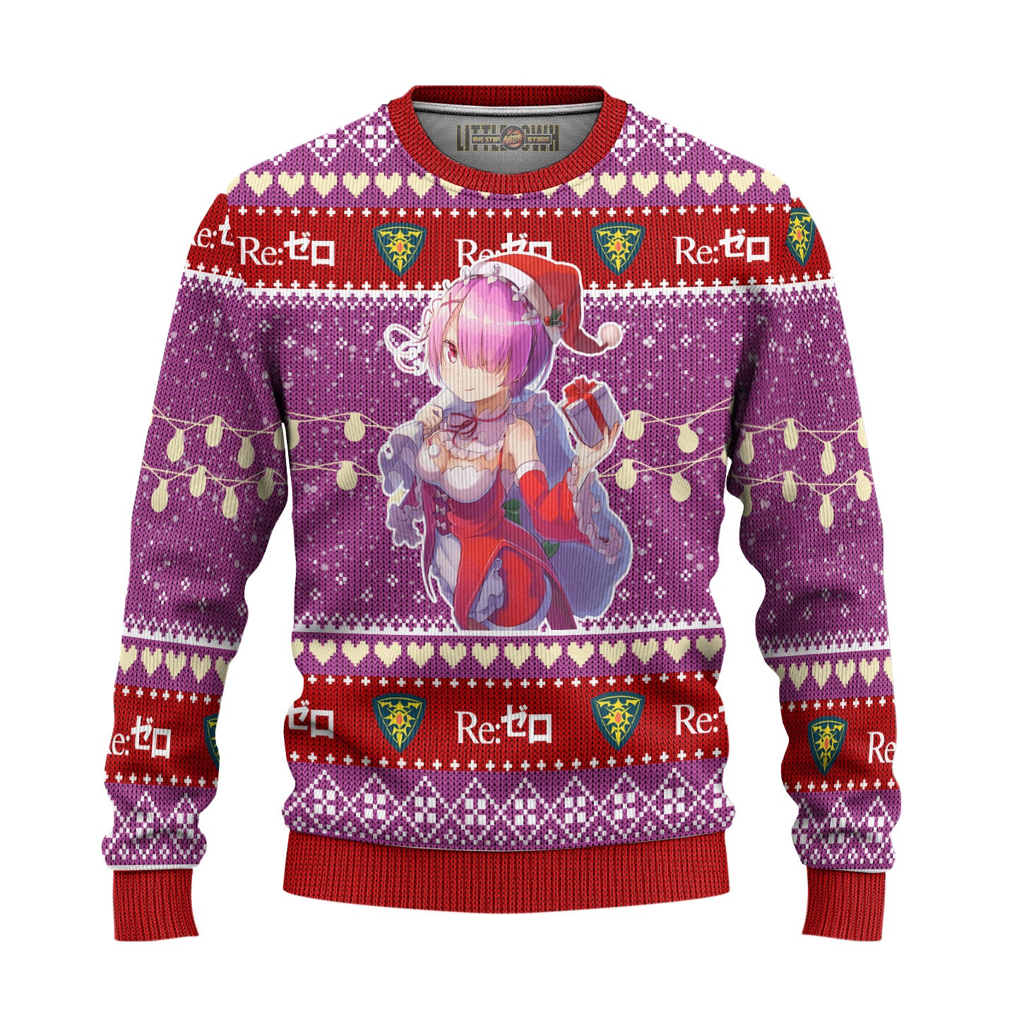 Ram Anime Ugly Christmas Sweater Custom Re Zero Gift For Fans