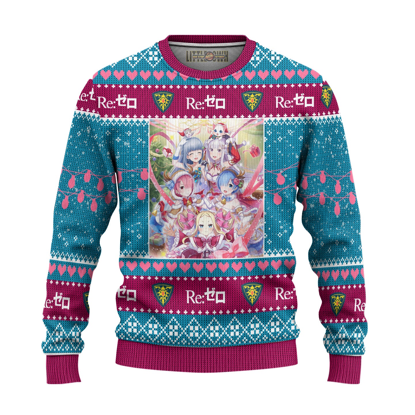 Re Zero Anime Ugly Christmas Sweater Custom Gift For Fans