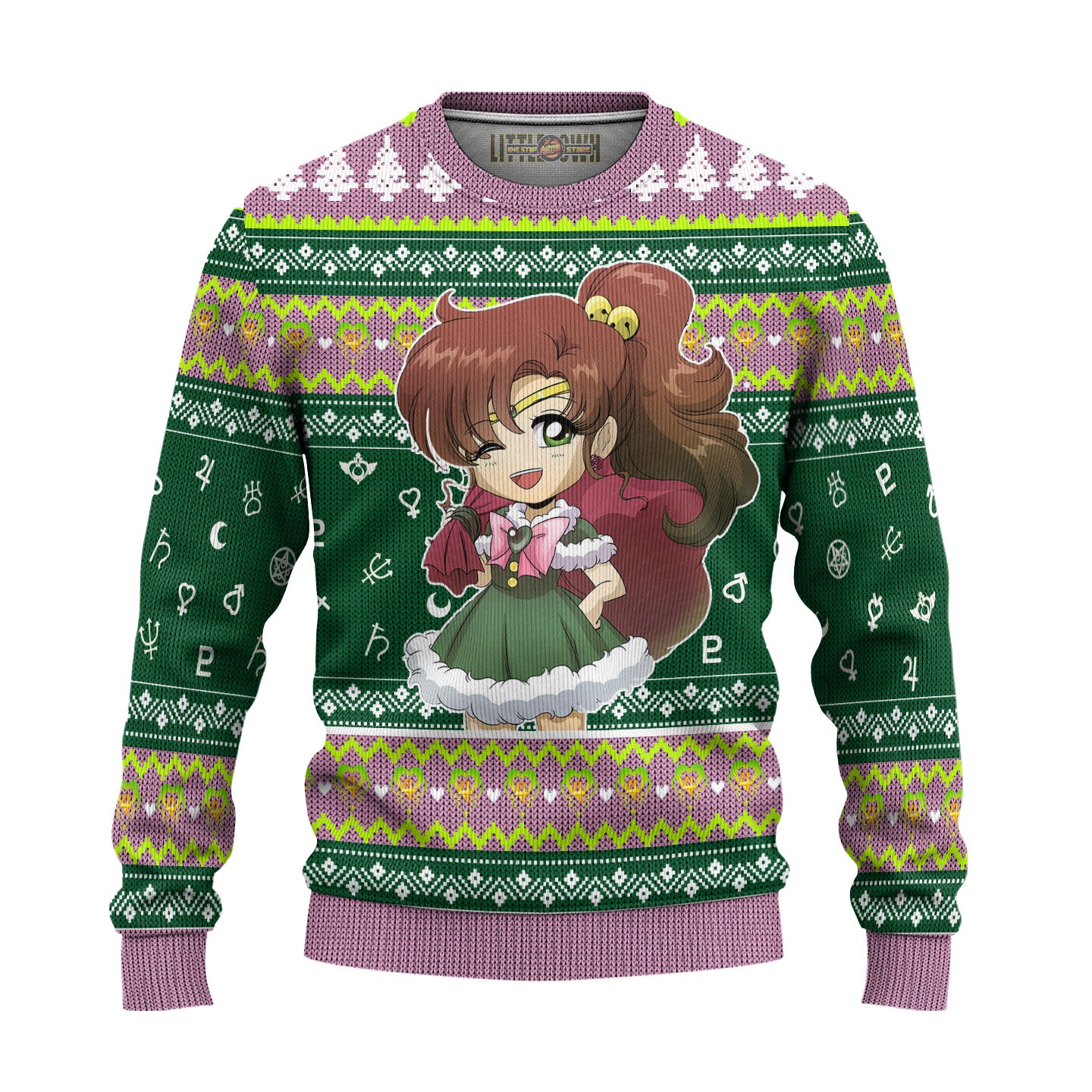 Sailor Jupiter Ugly Christmas Sweater Sailor Moon Anime Gift For Fans