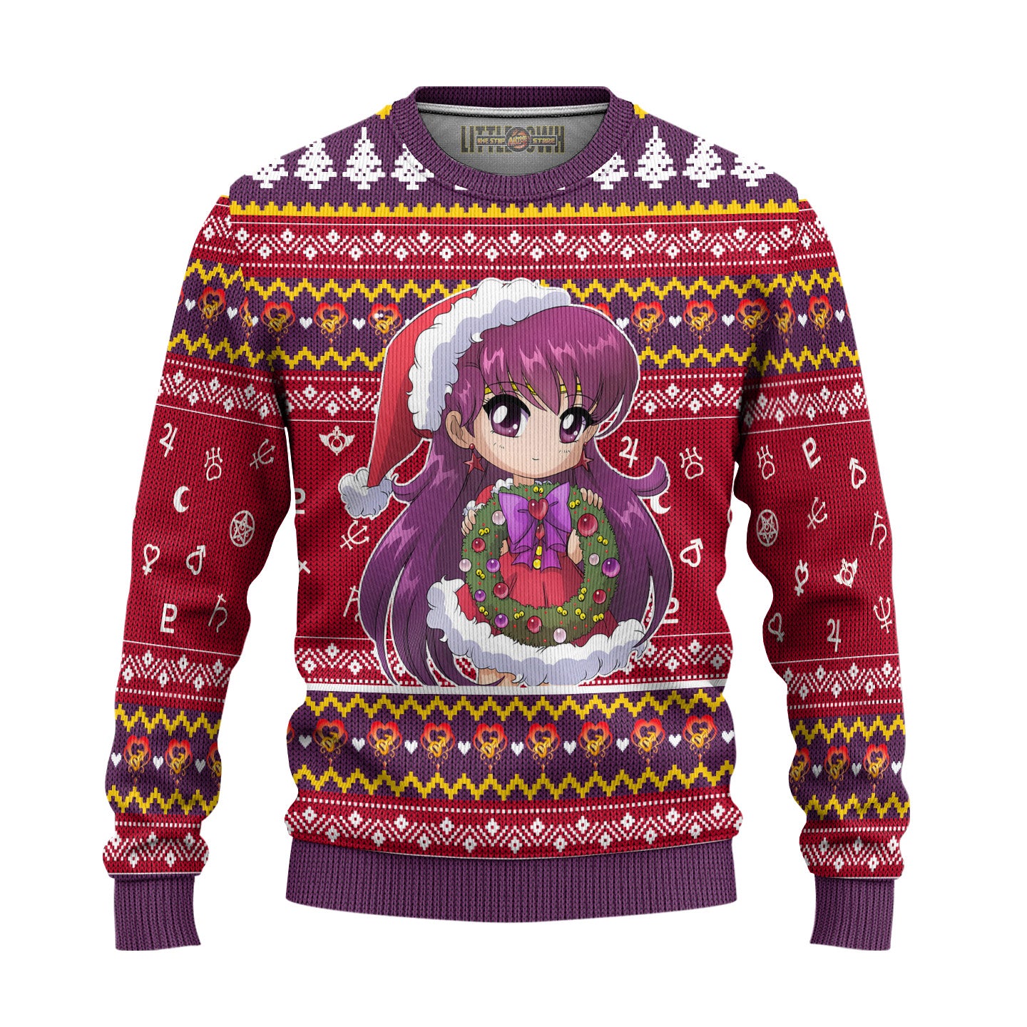 Sailor Mars Ugly Christmas Sweater Sailor Moon Anime Gift For Fans