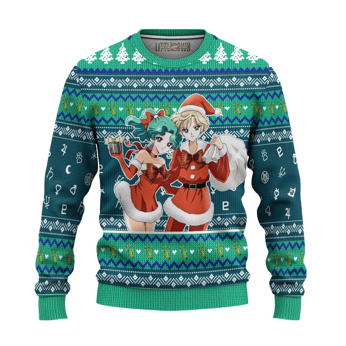 Sailor Neptune Ugly Christmas Sweater Sailor Moon Anime Gift For Fans