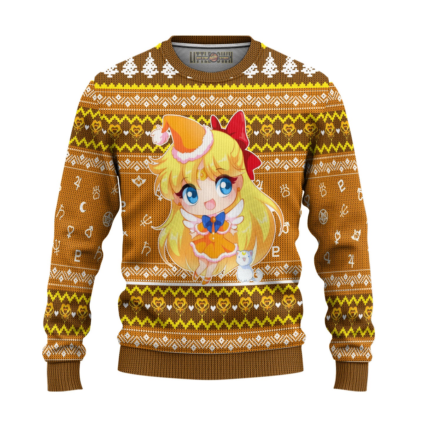 Sailor Venus Ugly Christmas Sweater Sailor Moon Anime Gift For Fans