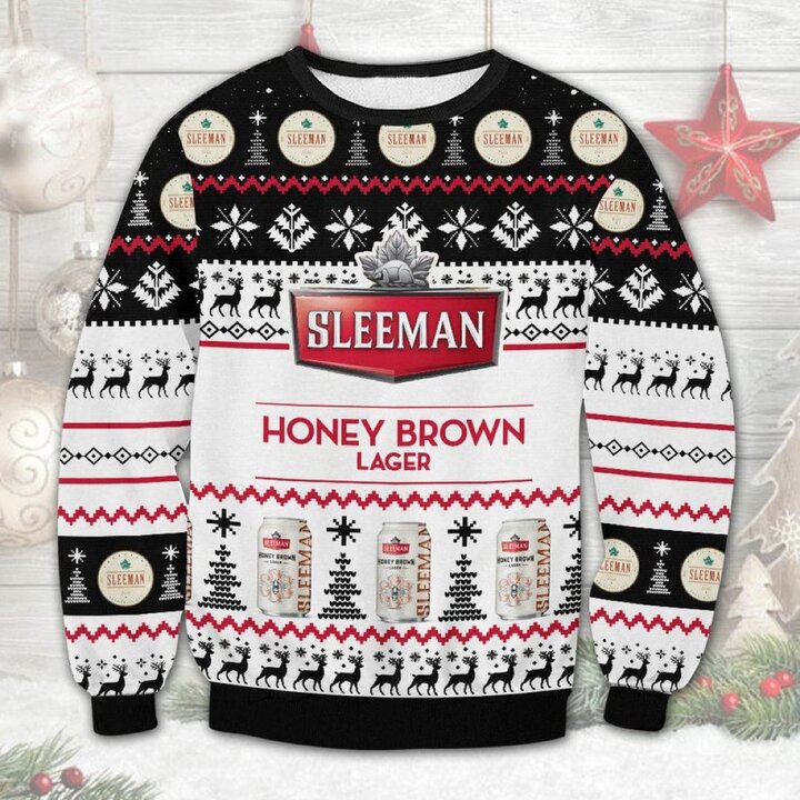 Sleeman Honey Brown Lager Ugly Christmas Sweater