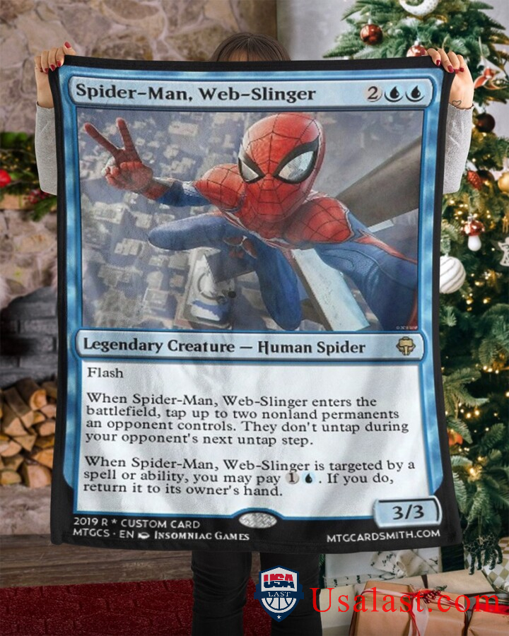 Spider Man Web Slinger Fleece Blanket