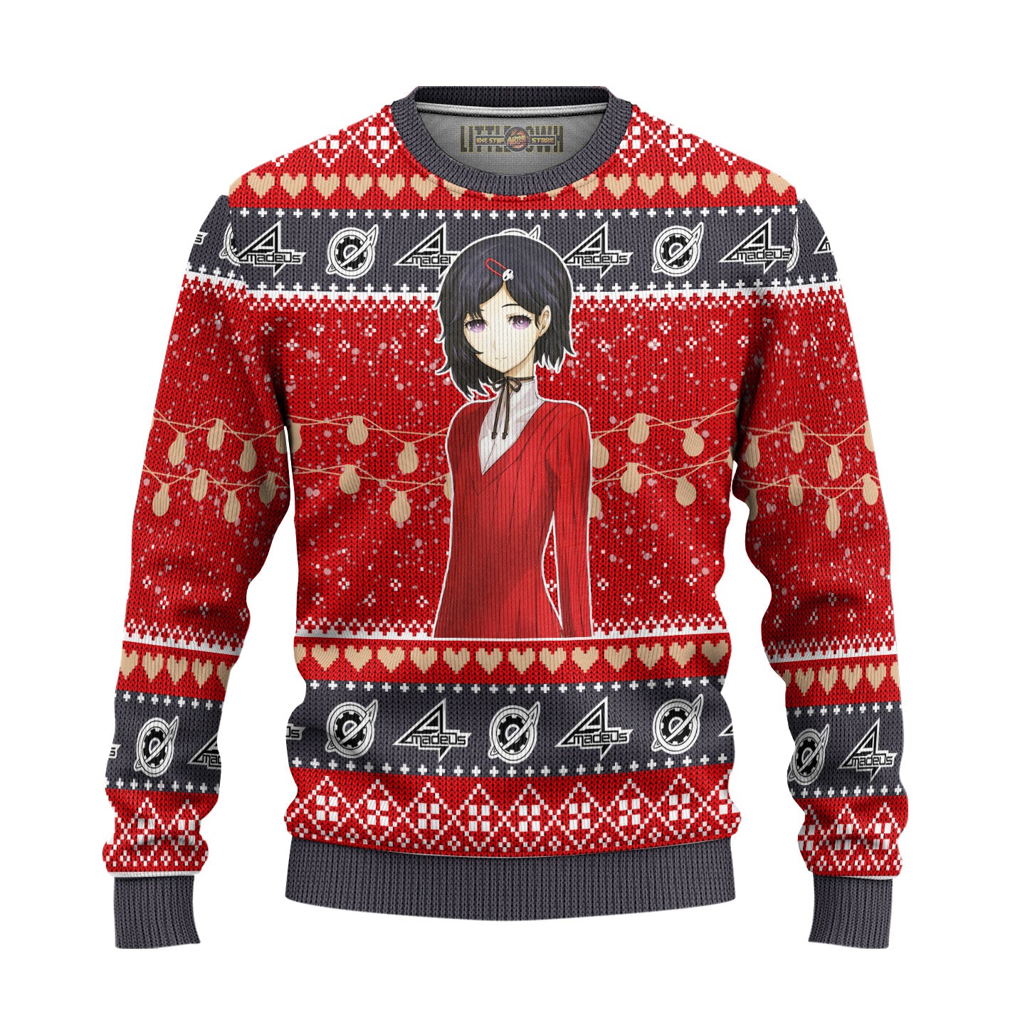 Luka Urushibara Anime Ugly Christmas Sweater Custom Steins Gate Gift For Fans