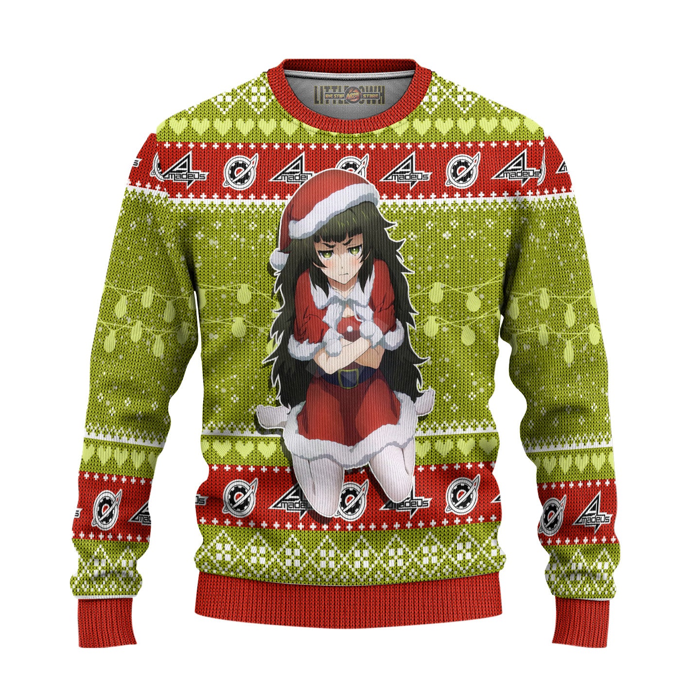 Maho Hiyajo Anime Ugly Christmas Sweater Custom Steins Gate Gift For Fans