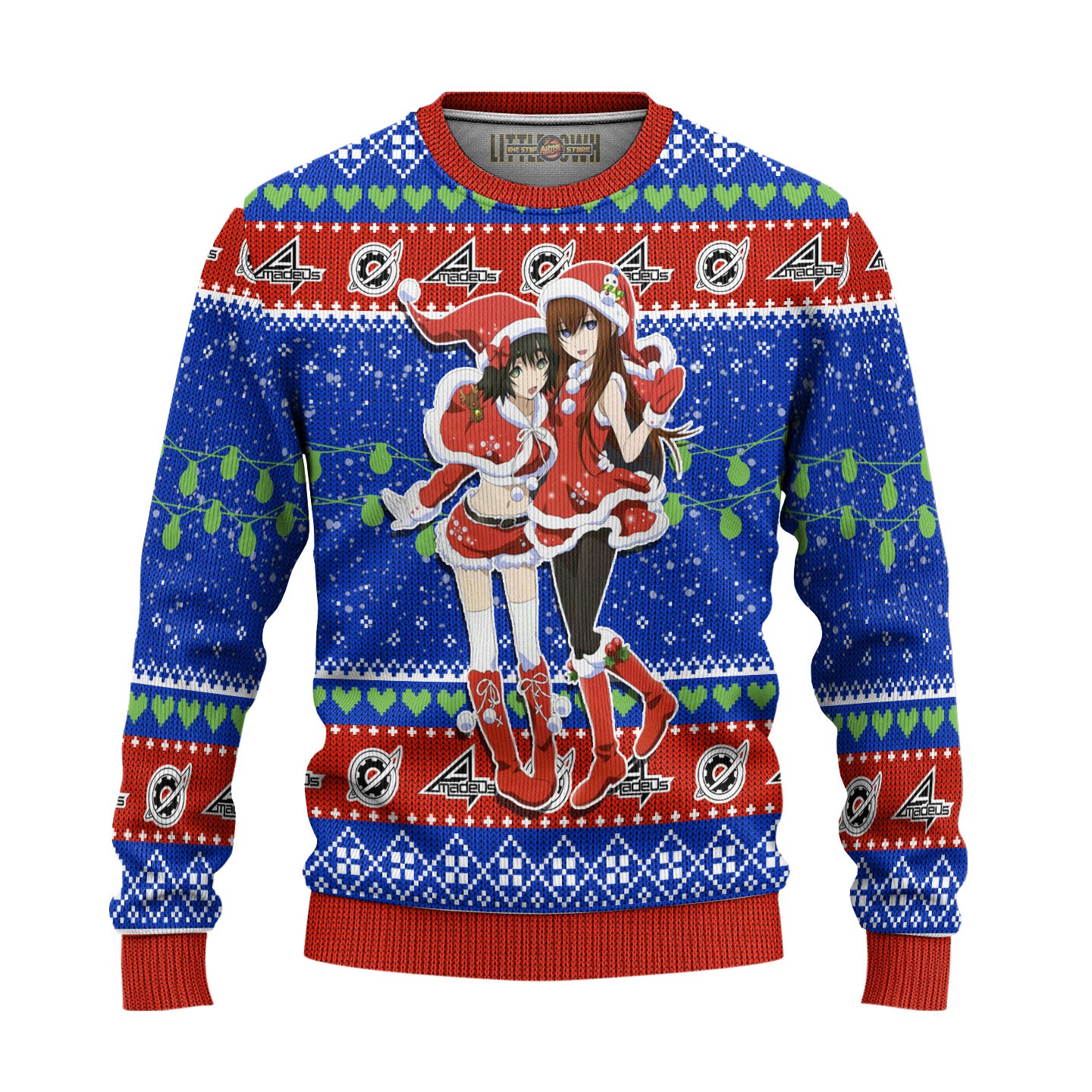 Steins Gate Anime Ugly Christmas Sweater Custom Gift For Fans
