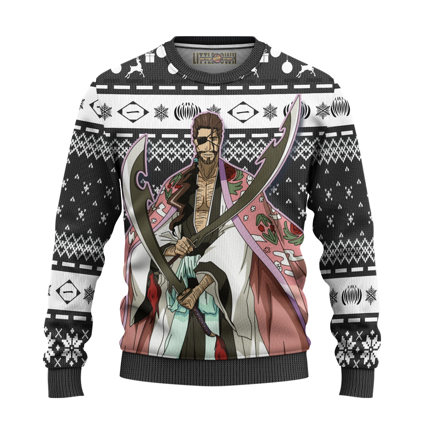 Shunsui Kyoraku Ugly Christmas Sweater Custom Bleach Anime Gift For Fans