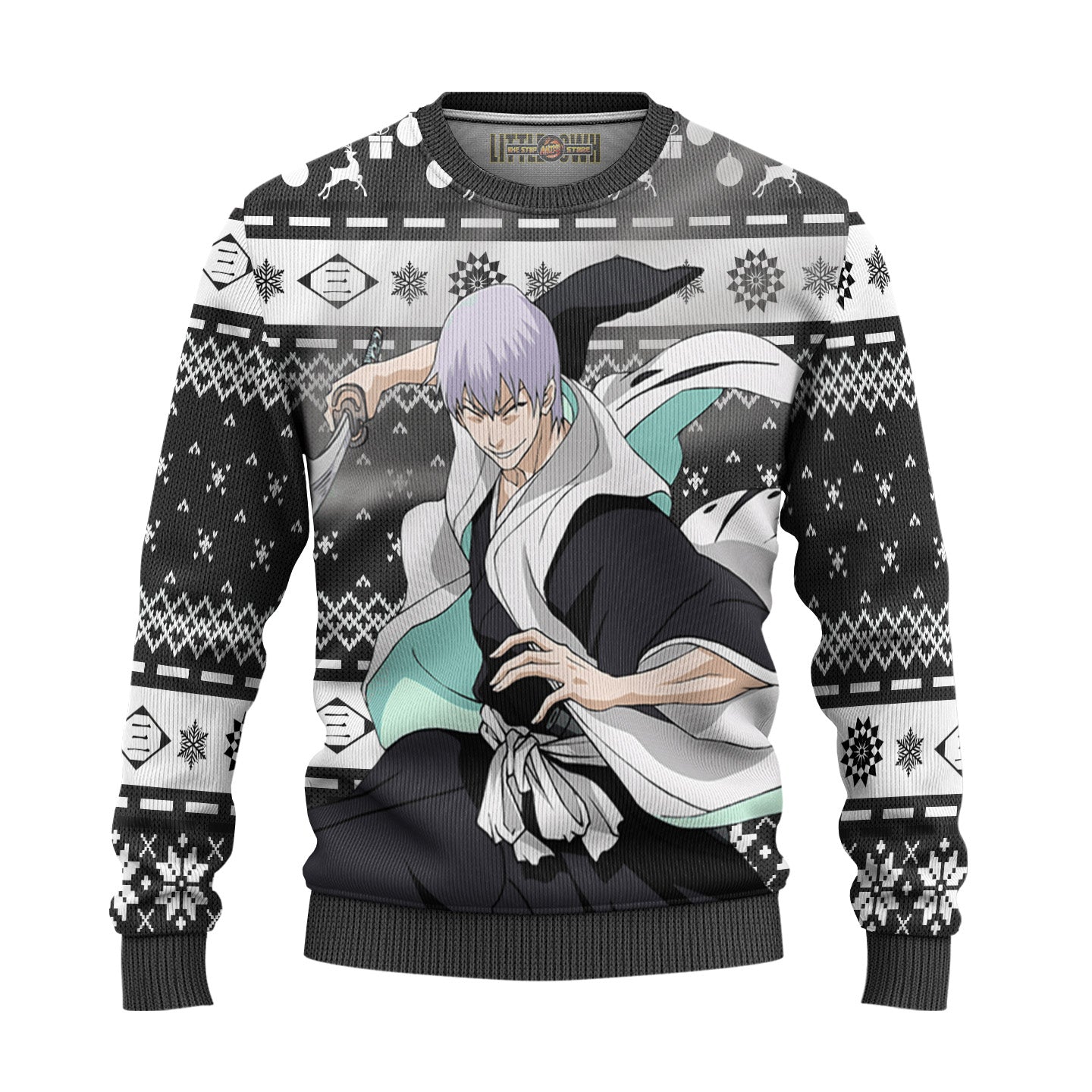 Gin Ichimaru Ugly Christmas Sweater Custom Bleach Anime Gift For Fans