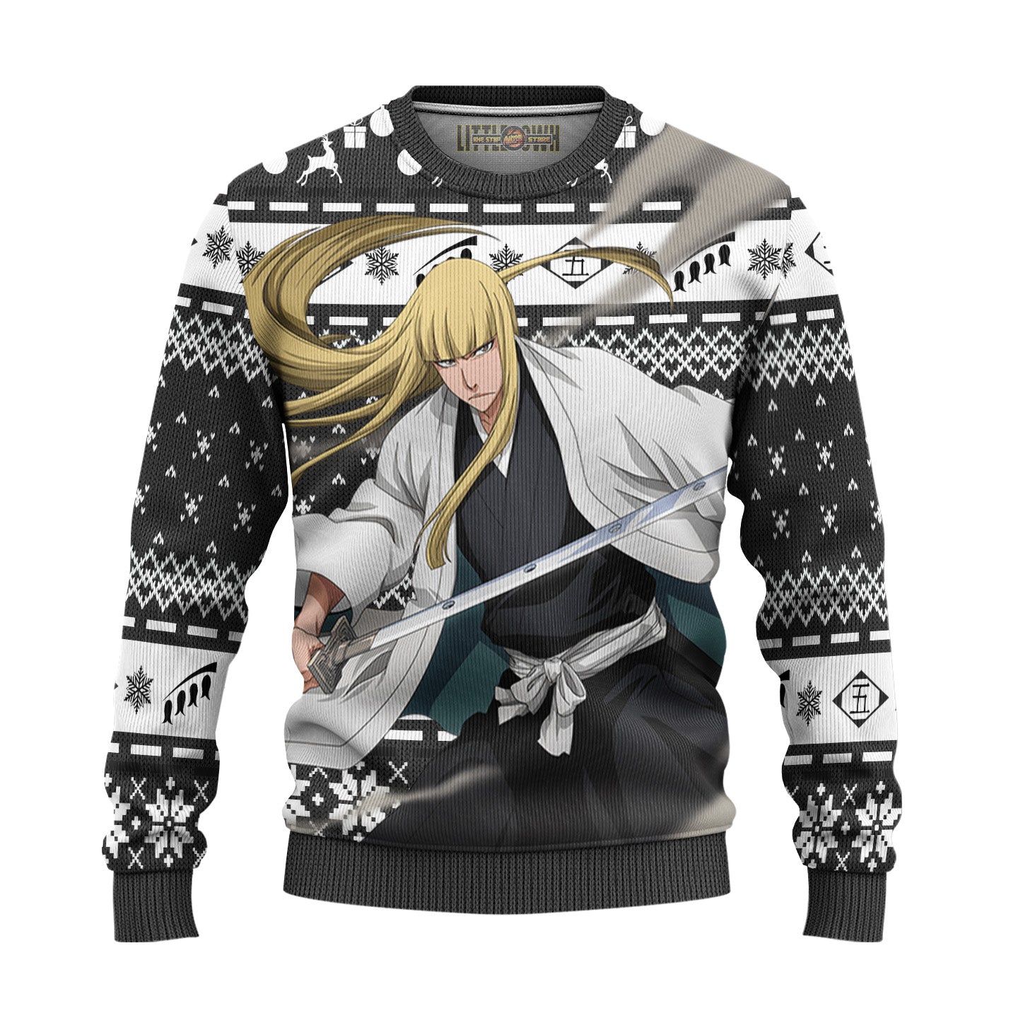 Shinji Hirako Ugly Christmas Sweater Custom Bleach Anime Gift For Fans