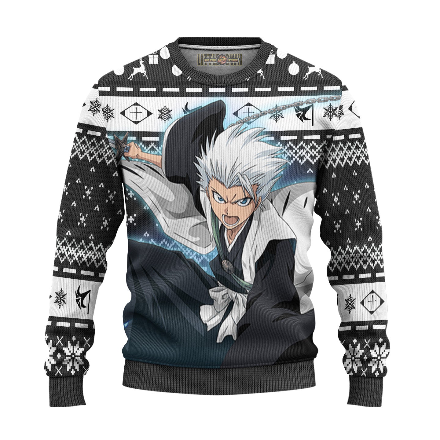 Toushirou Hitsugaya Ugly Christmas Sweater Custom Bleach Anime Gift For Fans
