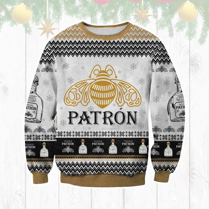 Tequila Patron Ugly Christmas Sweater