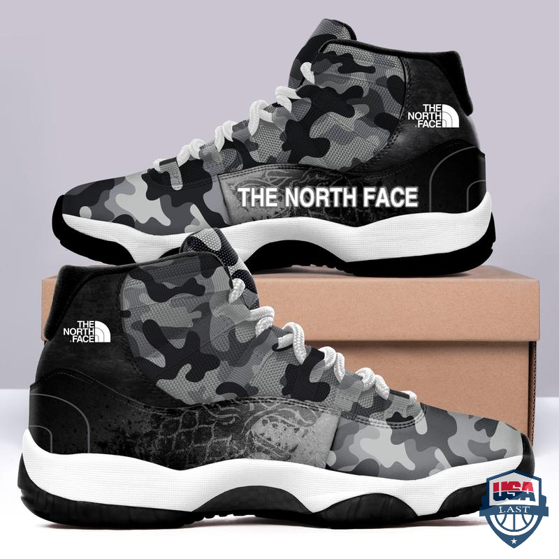 The North Face Camouflage Air Jordan 11 Sneaker