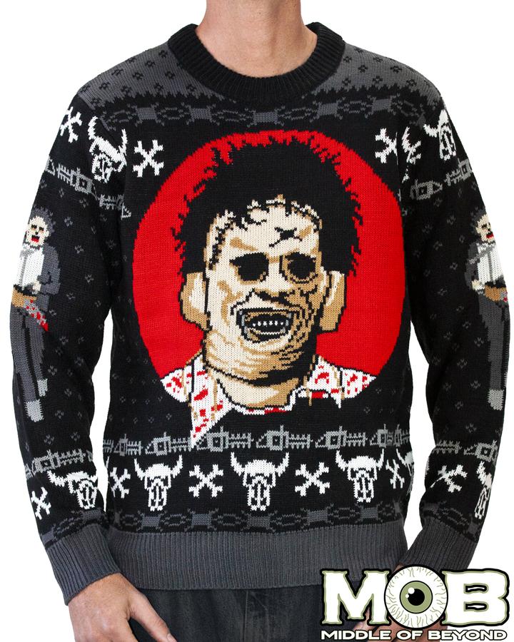 The Texas Chain Saw Massacre black Christmas Sweater