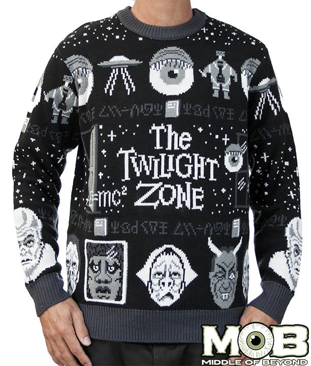 The Twilight Zone black Christmas Sweater