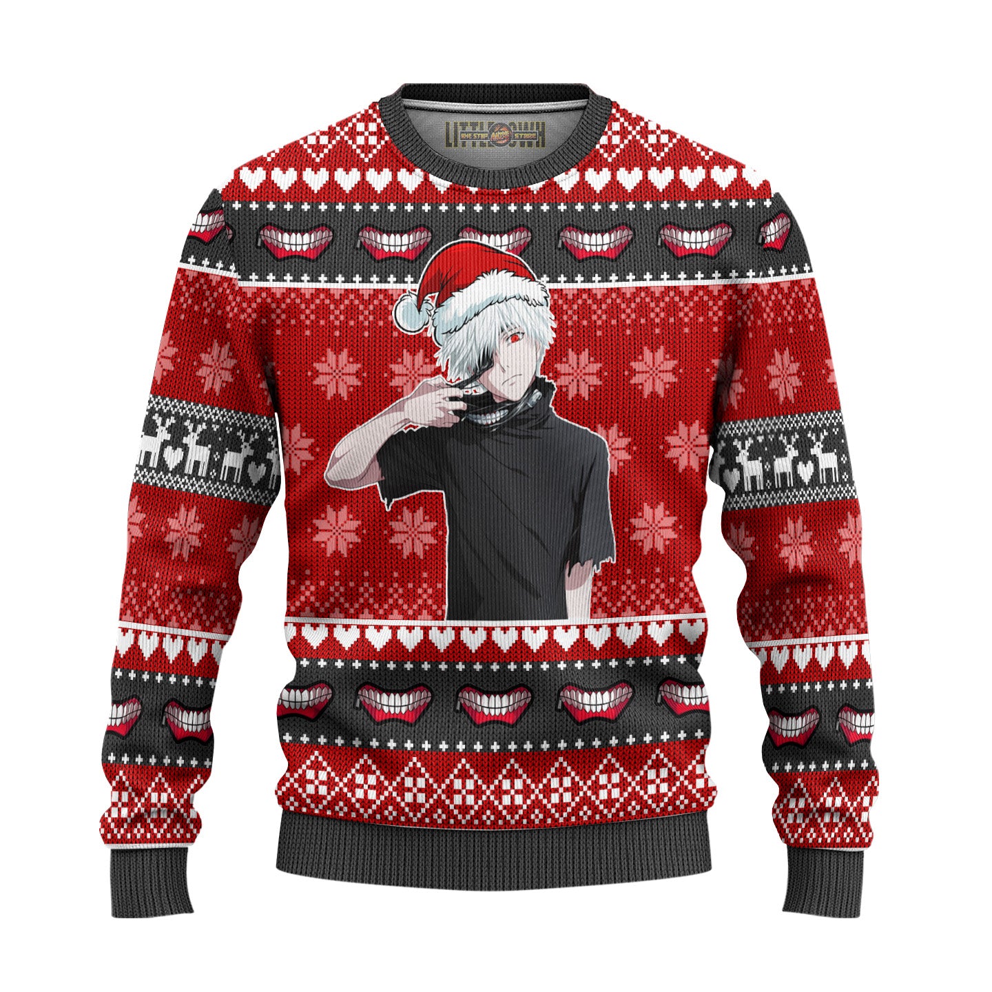 Ken Kaneki Anime Ugly Christmas Sweater Custom Tokyo Ghoul Gift For Fans