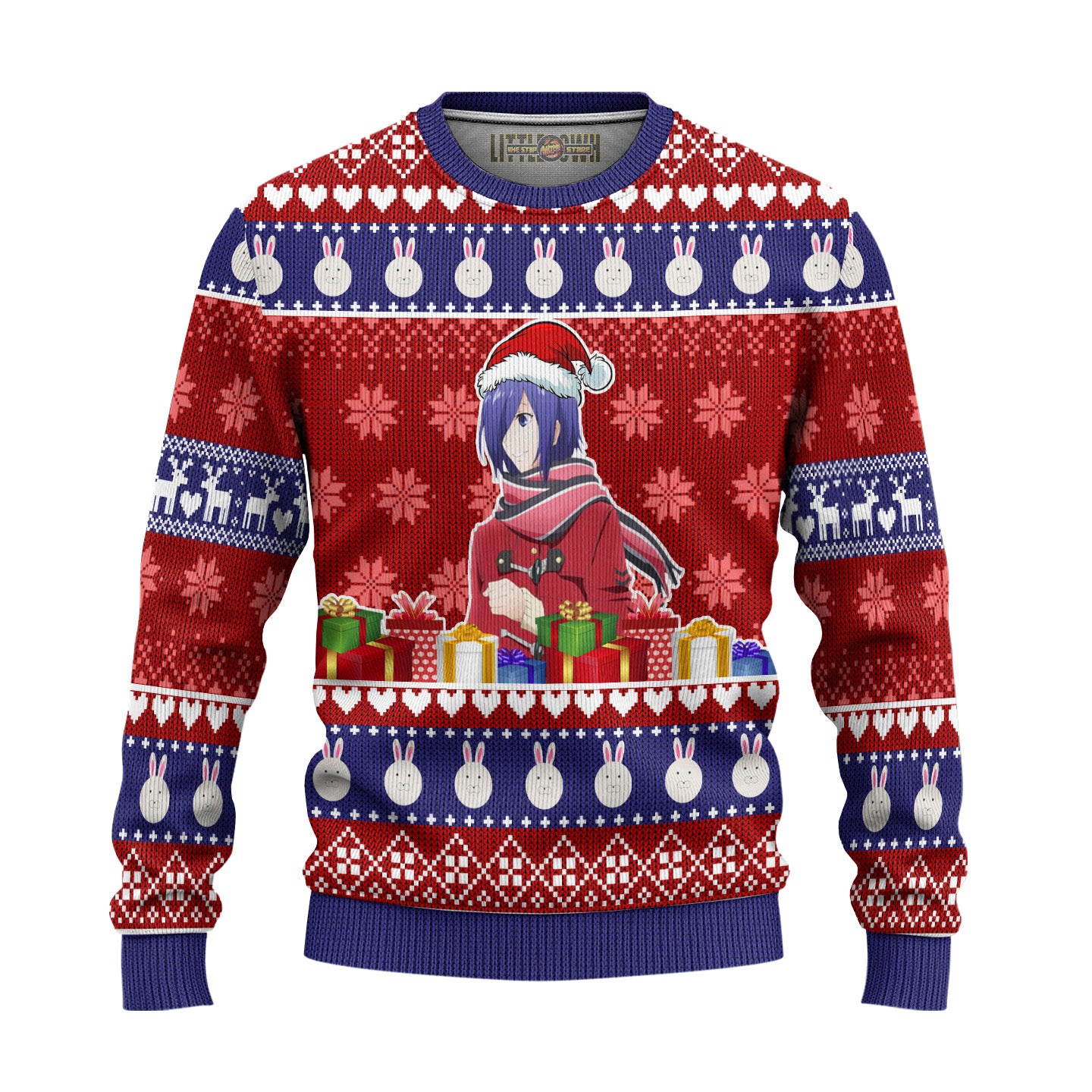 Touka Kirishima Anime Ugly Christmas Sweater Custom Tokyo Ghoul Gift For Fans