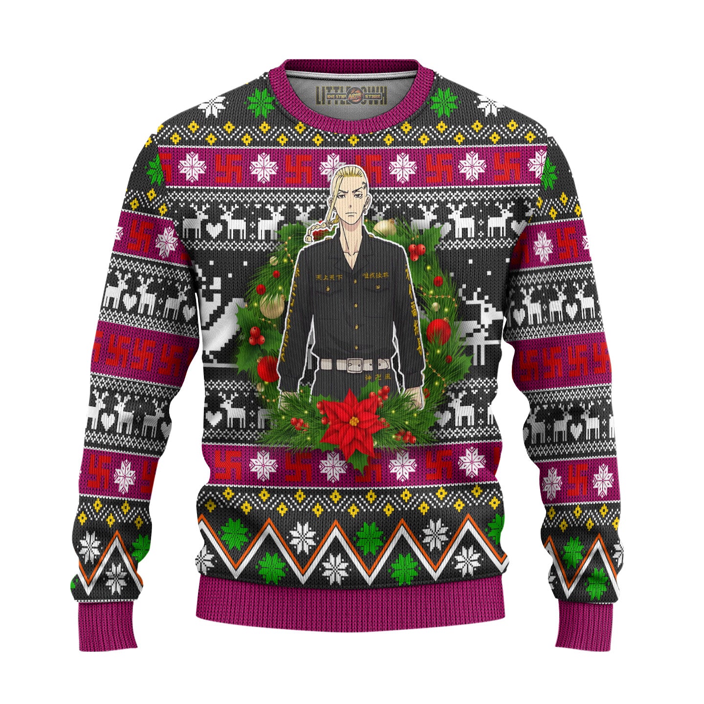 Ken Ryuguji Anime Ugly Christmas Sweater Custom Tokyo Revengers Gift For Fans