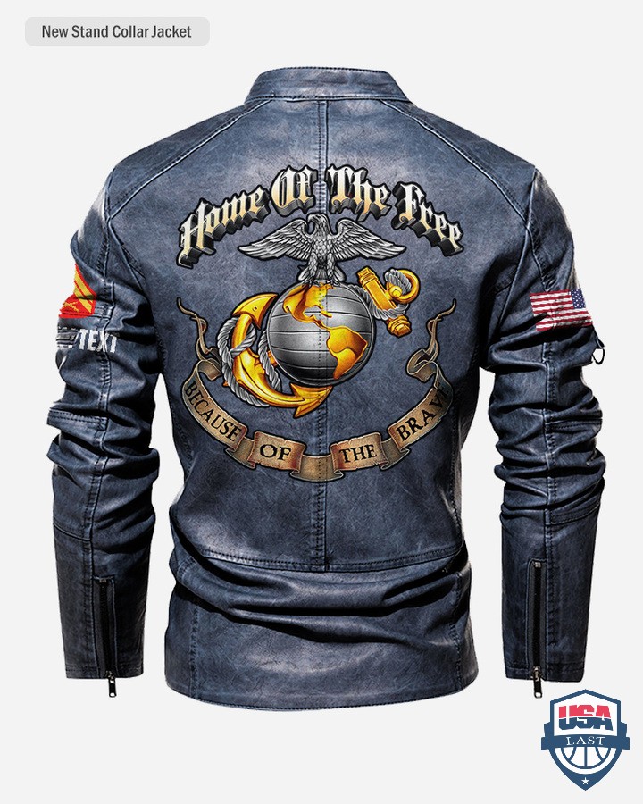 USMC-Home-Of-The-Free-Beacuse-Of-The-Brave-Custom-Collar-Leather-Jacket-2.jpg