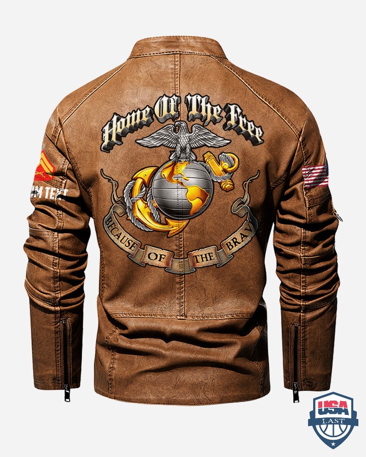 USMC-Home-Of-The-Free-Beacuse-Of-The-Brave-Custom-Collar-Leather-Jacket-4.jpg