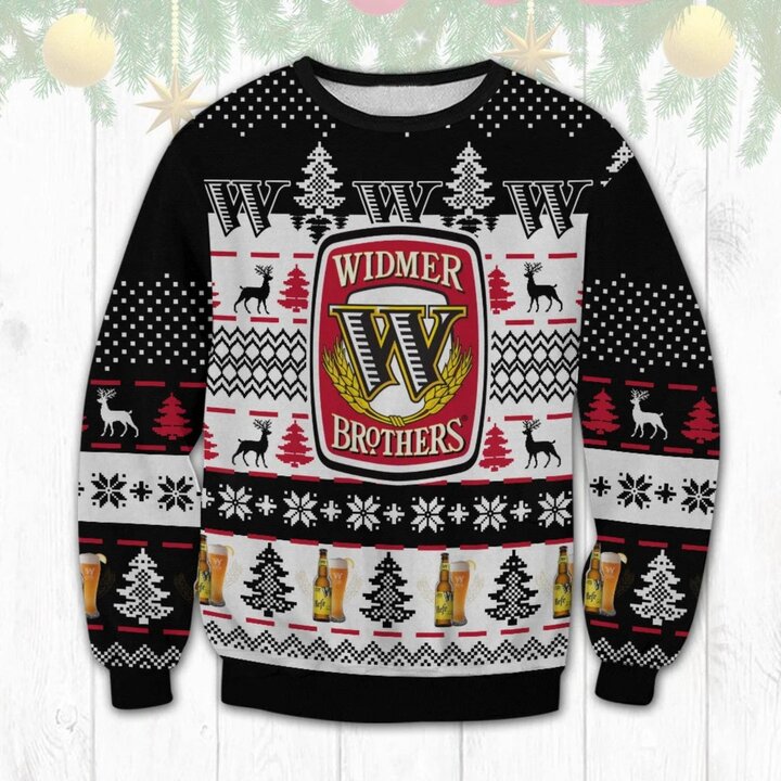 Widmer Brothers All Printed Ugly Christmas Sweater Sweatshirt