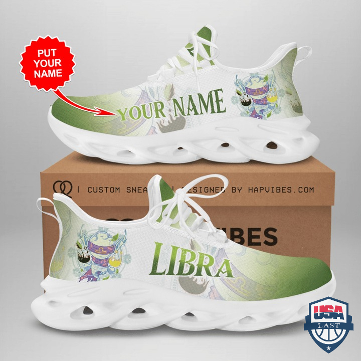 Zodiac Libra Custom Name Running Shoes