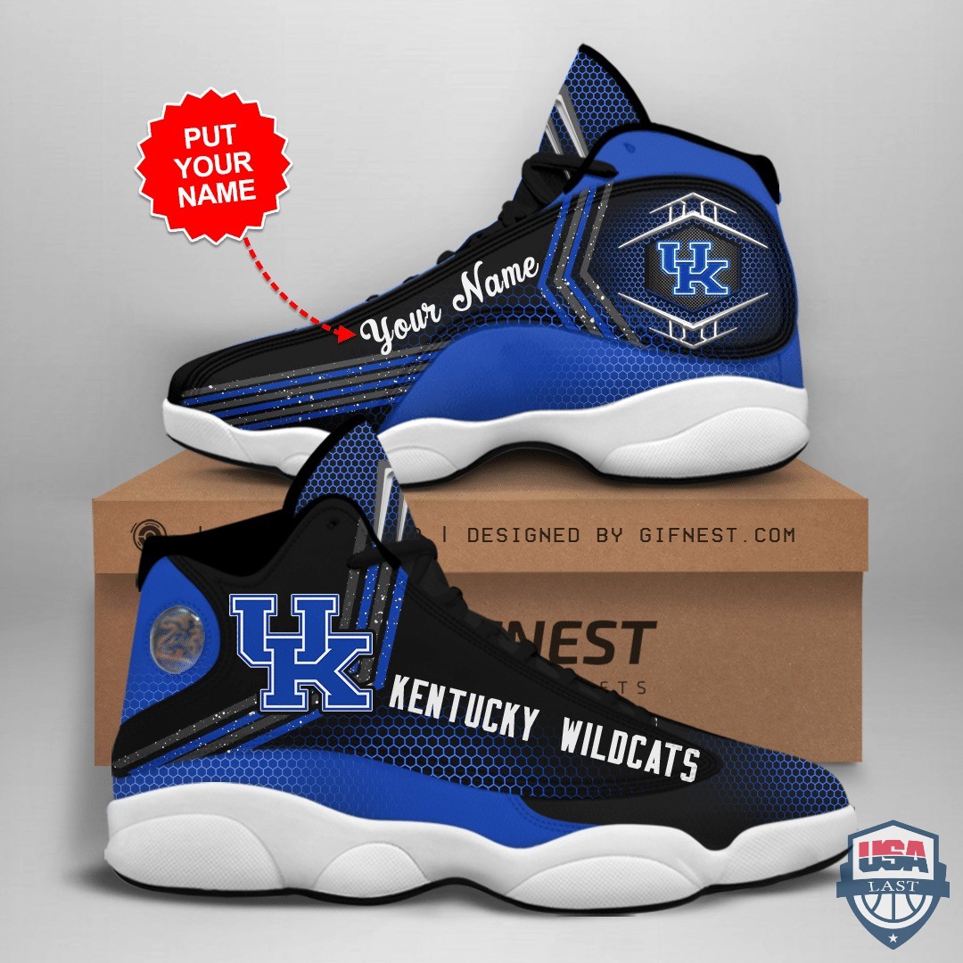 Kentucky Wildcats Air Jordan 13 Custom Name Personalized Shoes