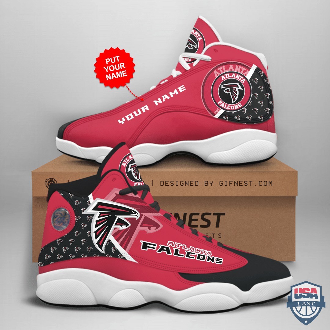 Atlanta Falcons Air Jordan 13 Custom Name Personalized Shoes