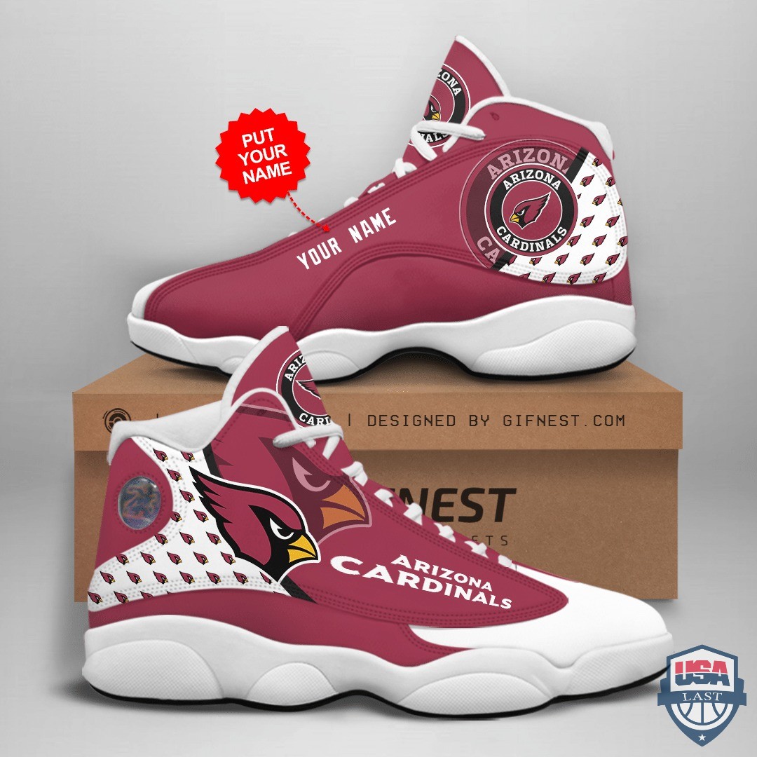 Arizona Cardinals Air Jordan 13 Custom Name Personalized Shoes